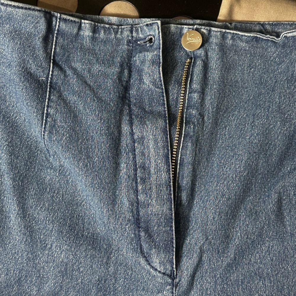 Vintage Vanilia Denim Jeans Womens 30" Waist High Rise Straight Leg Zip Pockets - Picture 7 of 16